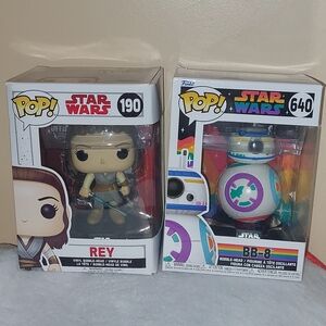 Funko Pop! Star Wars Rey and BB-8 Figures
